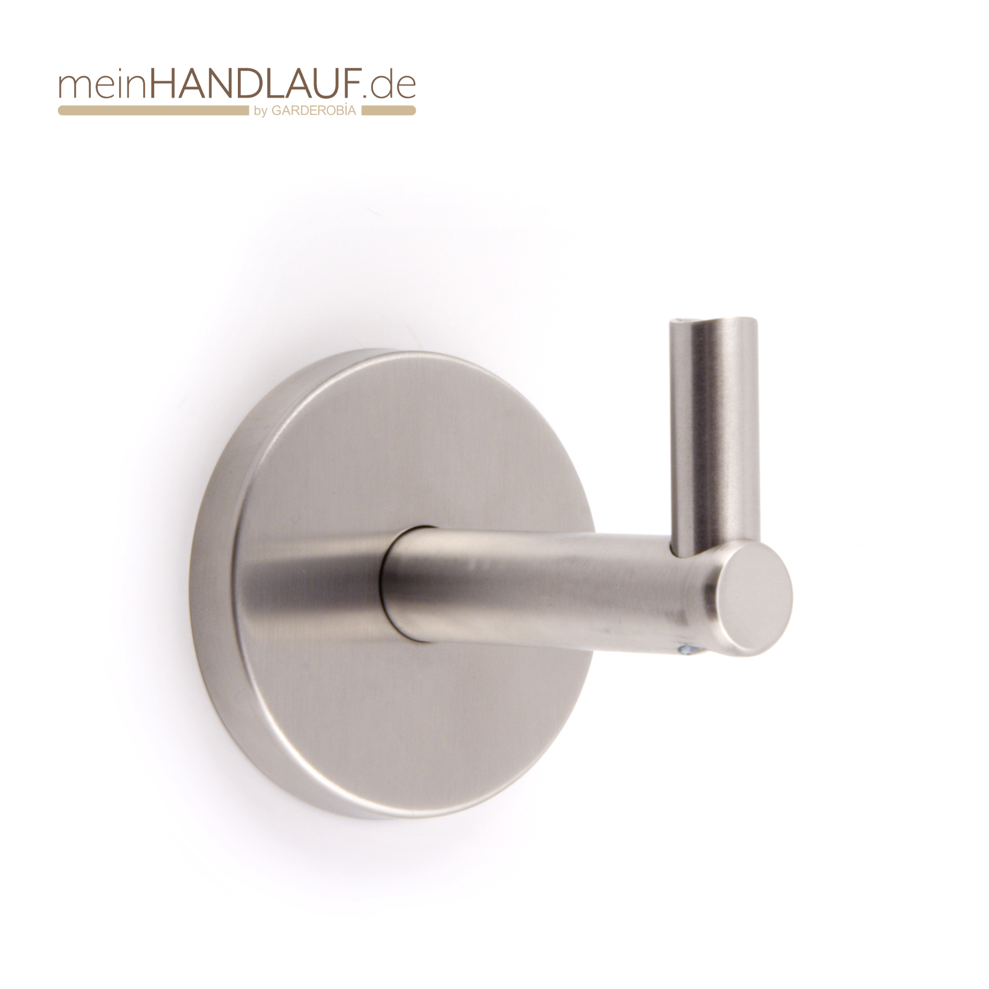 Handlaufhalter Edelstahl matt zweiteilig mit 16 mm u 12 mm Stab