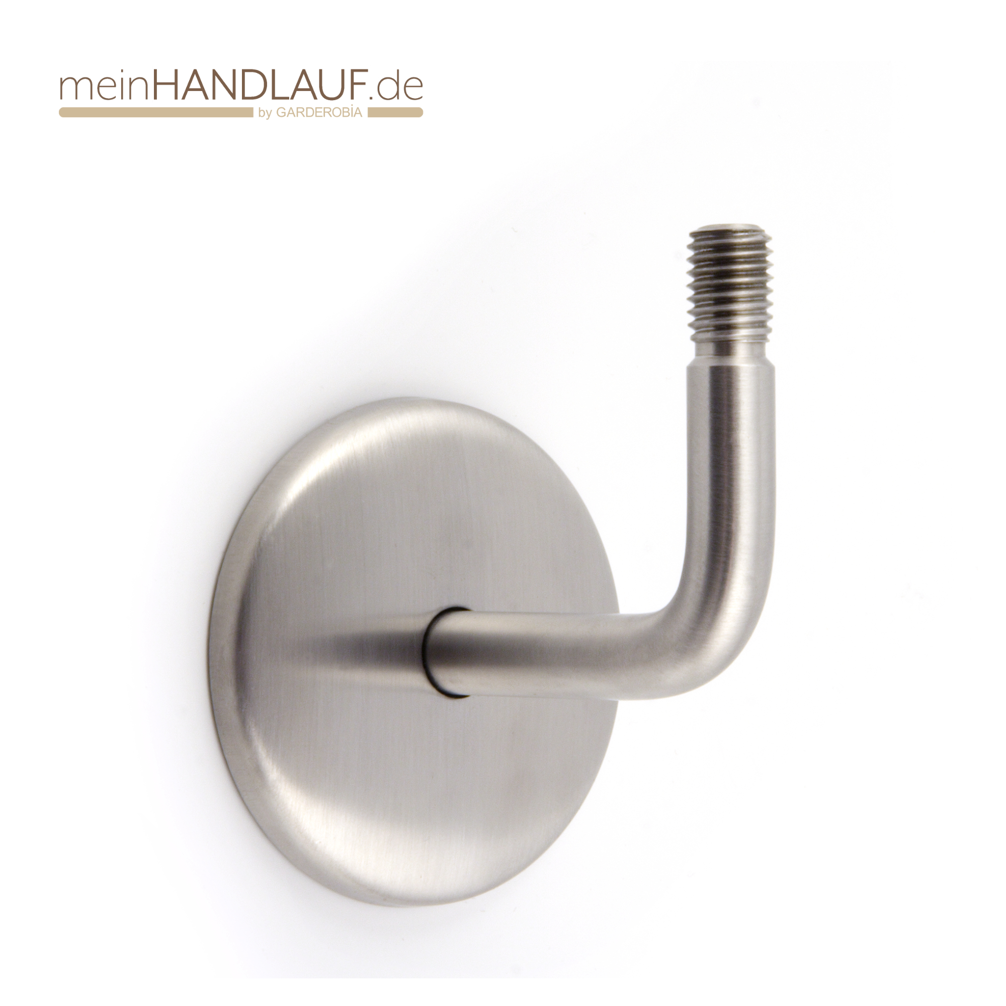 Handlaufhalter Edelstahl matt M12 Gewinde