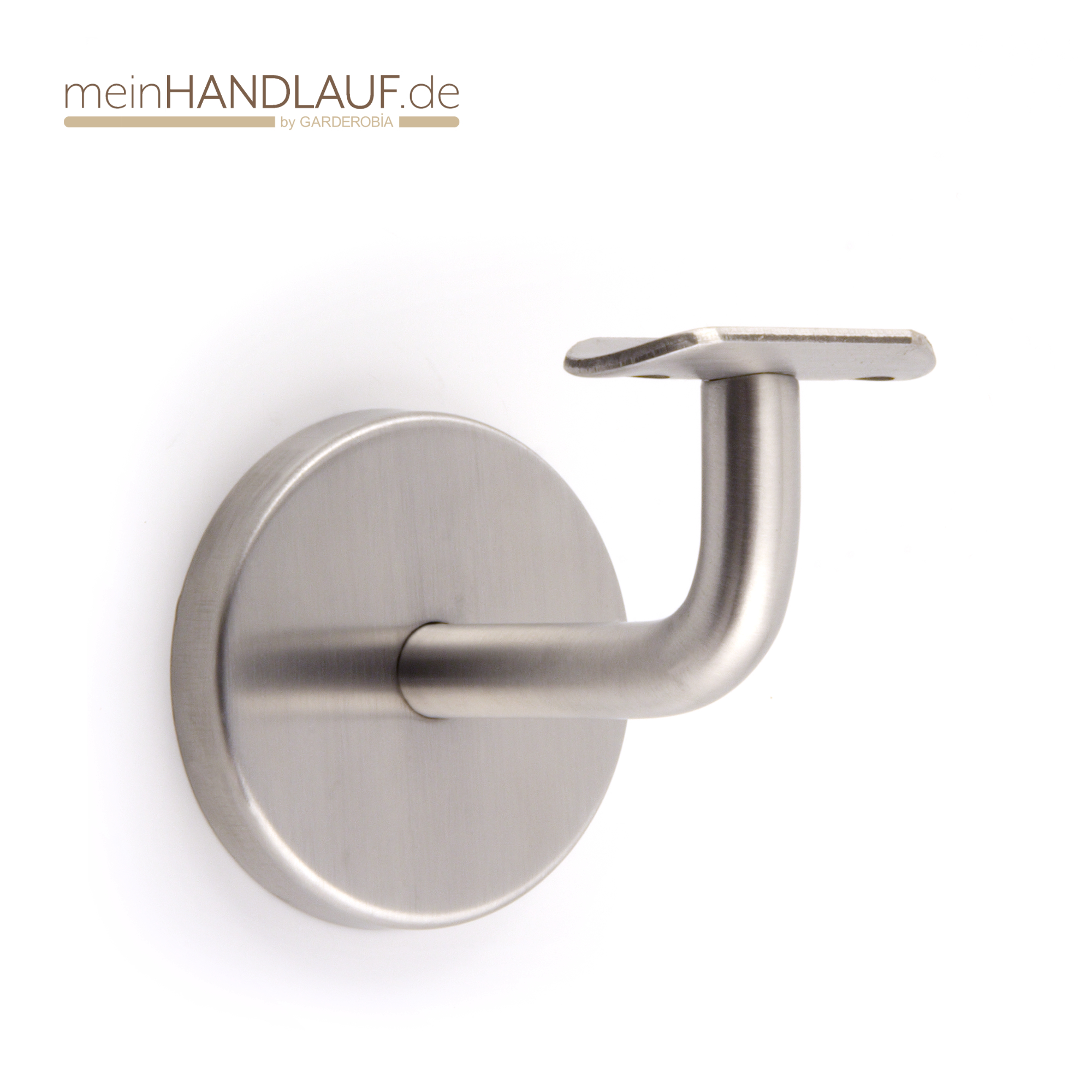 Halter Edelstahl matt mit Auflage-Halbschale
